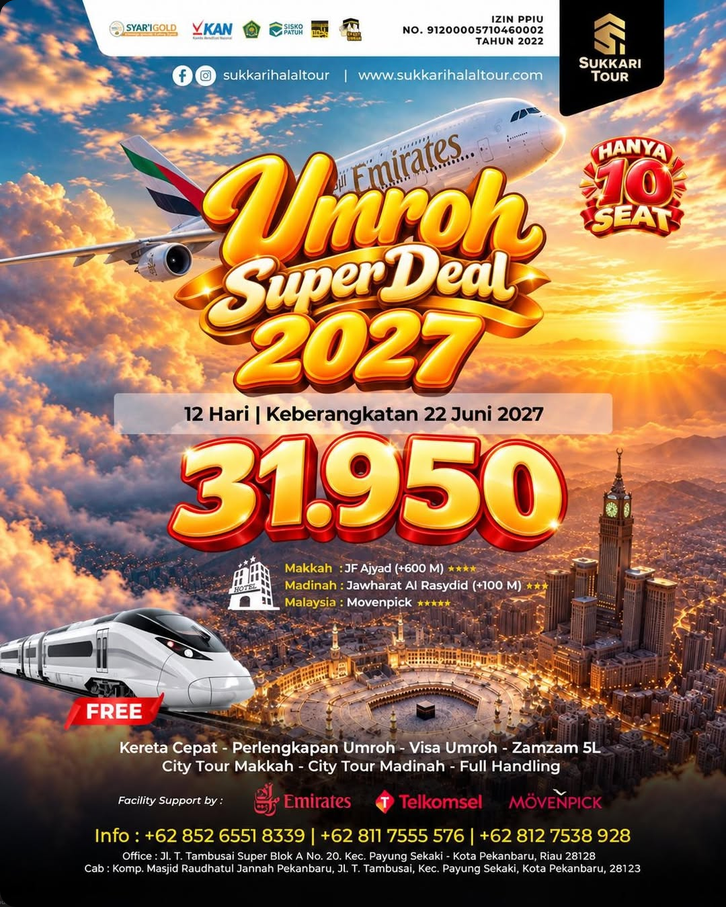  UMROH SUPER DEAL 2027 BERSAMA SUKKARI TOUR! 